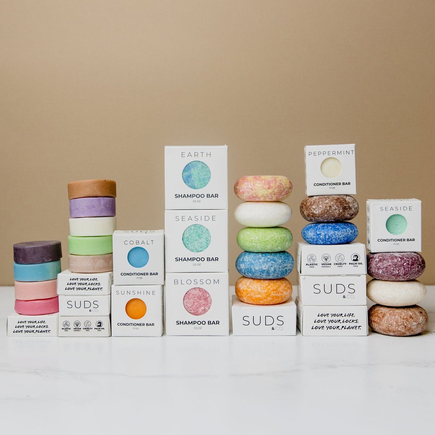 Suds & Co. Conditioner Bar - Zero Waste Conditioner, 1.7oz, 12 Scents
