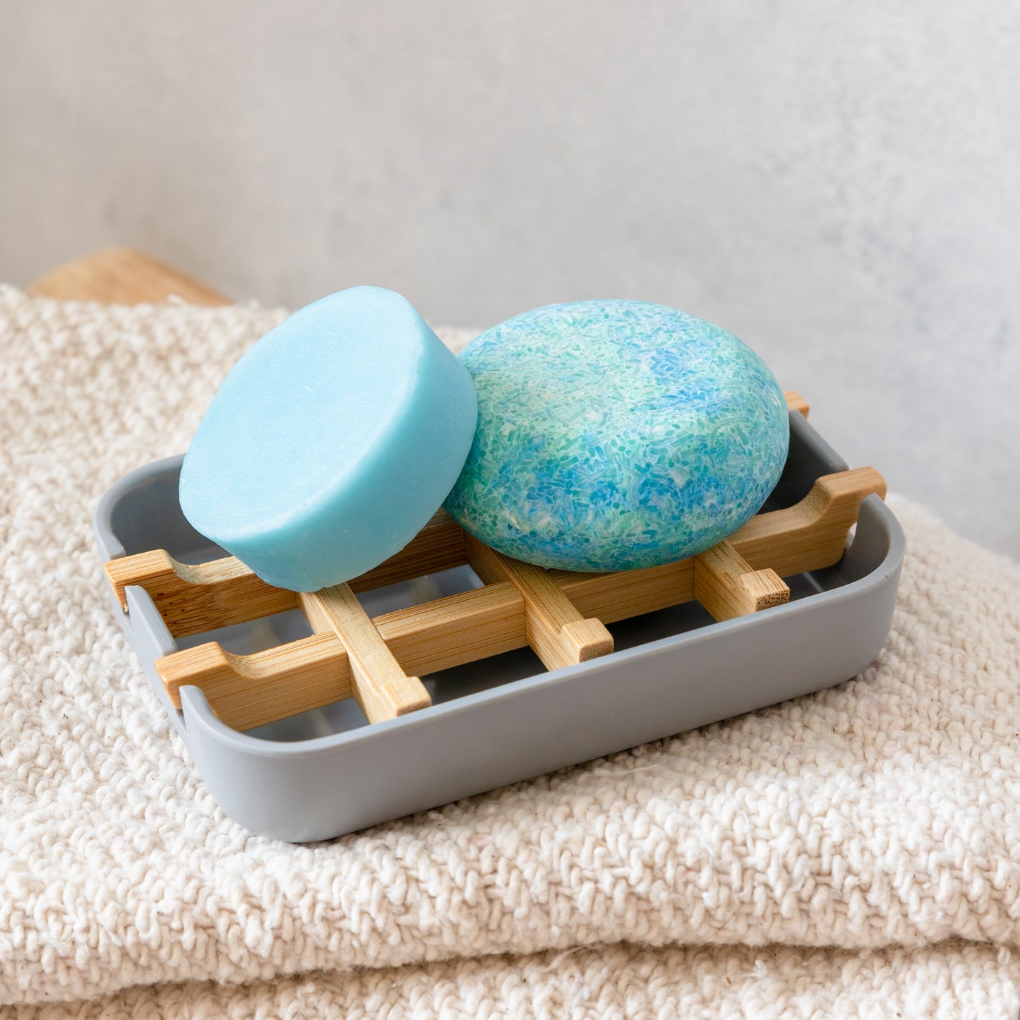 Bamboo Soap Dish - Plastic Free Soap Dish, Bamboo & Corn Starch, Compostable