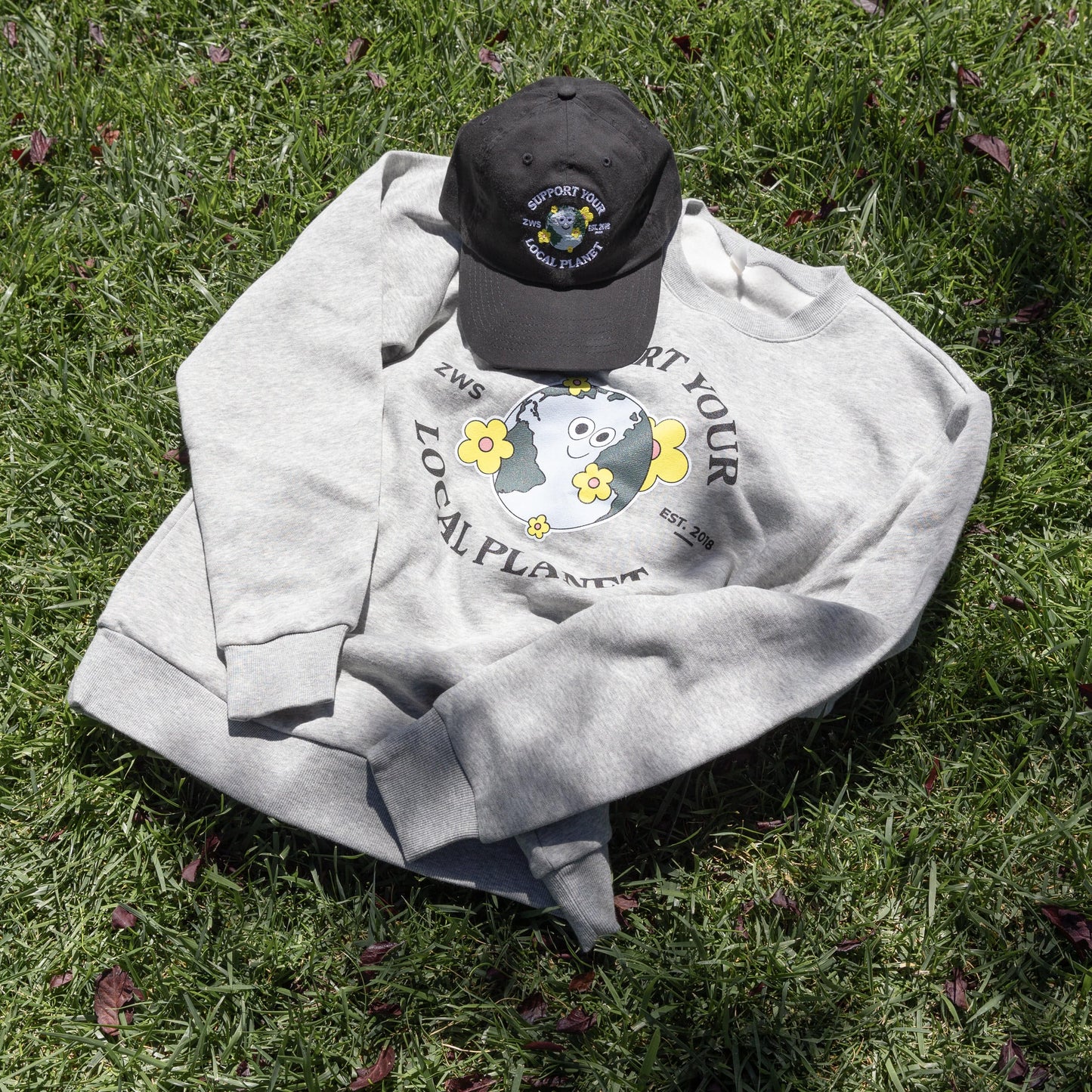 Zero Waste Store Support Your Local Planet Sweatshirt - 2 Color Options
