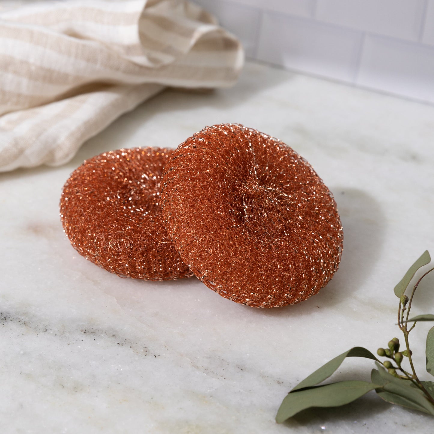 ZWS Essentials Copper Scrubber - Pot Scrubber, Copper Scourer, Plastic Free Pot Scrubber