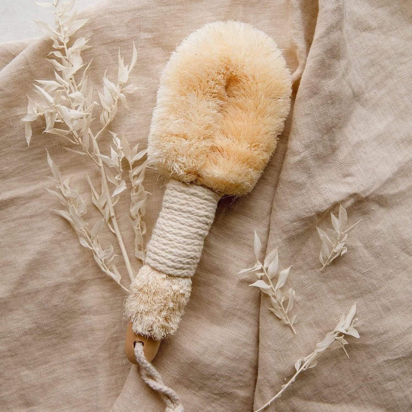 Bushbalm Dry Body Brush - Sustainable Body Brush, Plastic Free, Sisal Bristles, Vegan