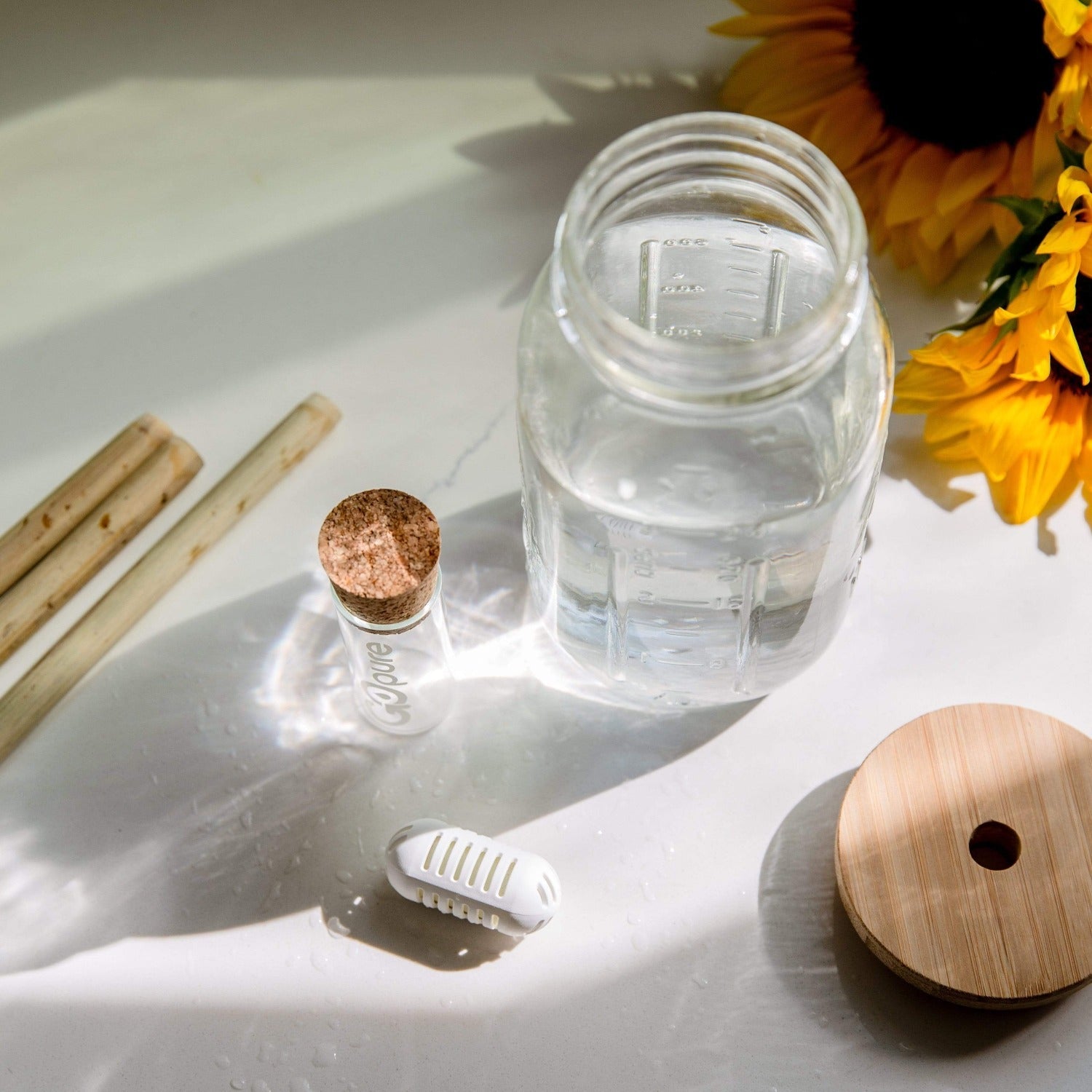 Set  Mason Jar, Bamboo Lid, Straw — MIDNIGHT KIN