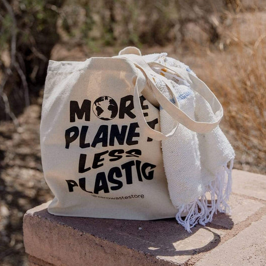 Zero Waste Store More Planet Less Plastic Organic Tote Bag