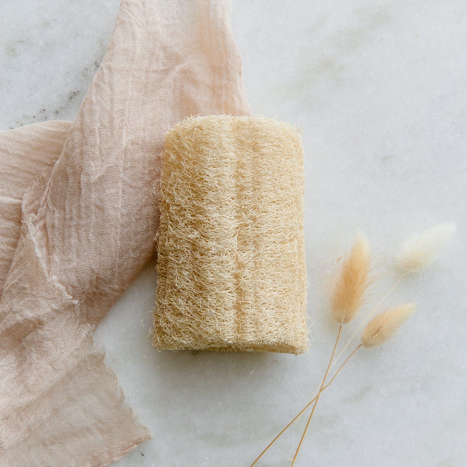 Zero Waste Store Single Loofah Scrubber - Zero Waste Loofah, Plastic Free, Compostable